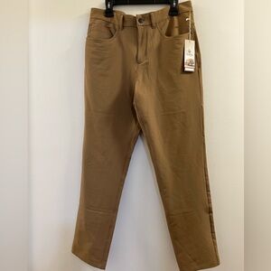 Panama Jack Pants Men's Commuter Live In Comfort 4 Way Stretch Brown 34x32 G.